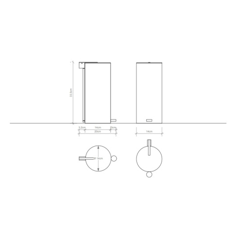 Ведро мусорное Decor Walther Straight 612760 - фото 2