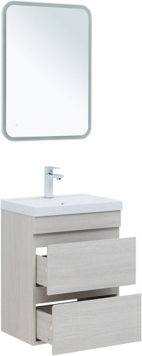 Тумба под раковину Aquanet Нота NEW 00334202 49х34х61 подвесная цвет светлое дерево - фото 4