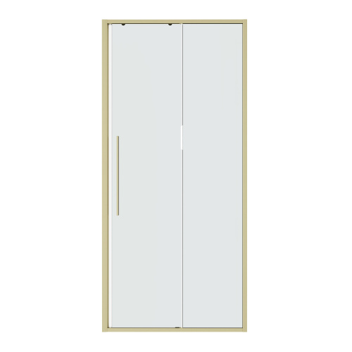 Душевая дверь Niagara Nova NG-44-9ASG 90х195 стекло прозрачное профиль золото брашированное - фото 2