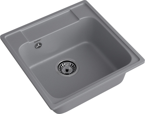 Кухонная мойка Granfest Quarz 48 темно-серый 48х48 цвет темно-серый поверхность матовая - фото 2