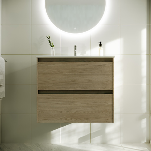 Тумба под раковину Sancos Cento CN60KE 59х45х50 подвесная цвет карпатская ель - фото 4