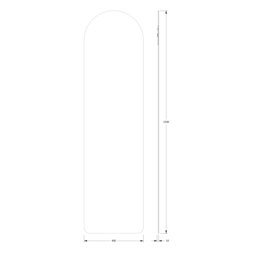 Зеркало в ванную Evoform Primary BY 0101 40х150 цвет хром - фото 2