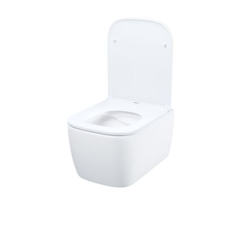 Унитаз подвесной IDDIS Bridge BRIRNSEi25 белый глянец с сиденьем микролифт безободковый каскадный смыв - фото 2