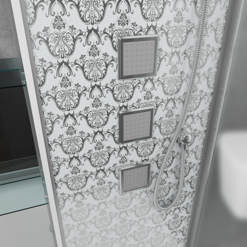 Душевая кабина Niagara Luxe 7713WR 120х82 прямоугольная с крышей ориентация правая - фото 4