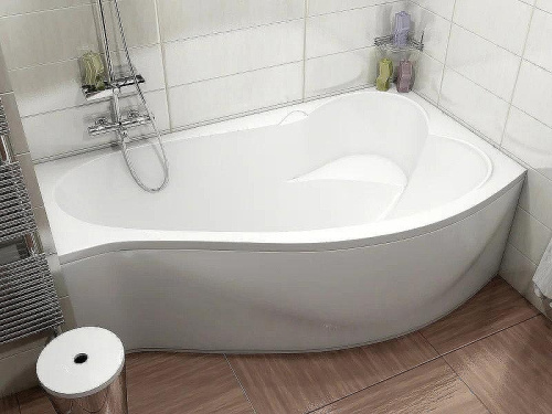 Ванна акриловая 1MarKa GRACIA 01гр1695п 160х95 пристенная асимметричная без каркаса - фото 3