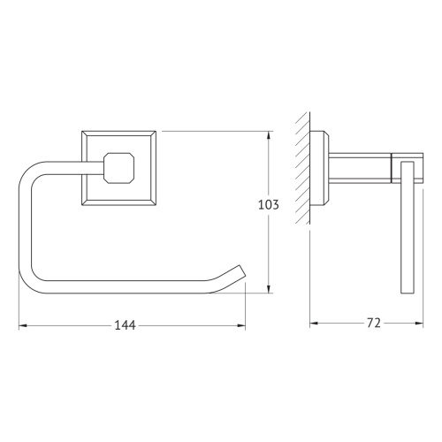Бумагодержатель Artwelle HAGEL 9916 - фото 2