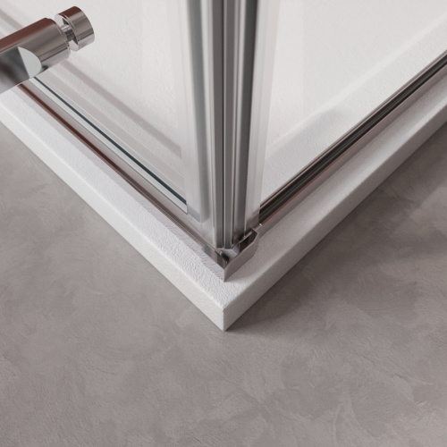 Душевой уголок Cezares LINER LINER-A-1-90-C-Cr-L 90х90 стекло прозрачное профиль хром глянцевый без поддона - фото 4