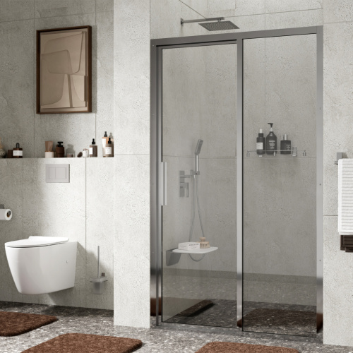 Душевая дверь Wasserkraft Lopau 32S 32S05R 120х200 стекло прозрачное профиль хром глянцевый - фото 2