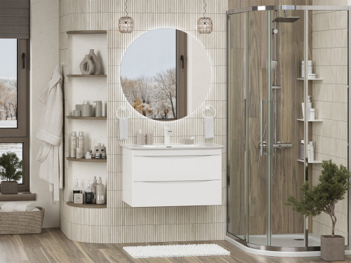 Тумба под раковину Misty Мираж П-Мир-01080-011П2Я 75х48х46 подвесная - фото 5