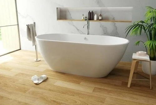 Ванна из литьевго мрамора Taliente Nemi Matt NE16878Matt 168х79 отдельностоящая овальная без каркаса - фото 3