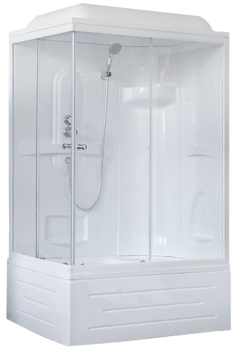 Душевая кабина Royal Bath BP RB8100BP1-T-R 100х80 прямоугольная с крышей ориентация правая