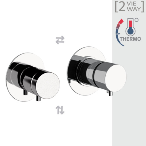 Смеситель для душа Daniel Tokyo TXT625CR встраиваемый в стену хром с термостатом - фото 2