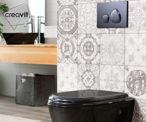 Клавиша смыва механическая Creavit GP7002.02 цвет черный - фото 4