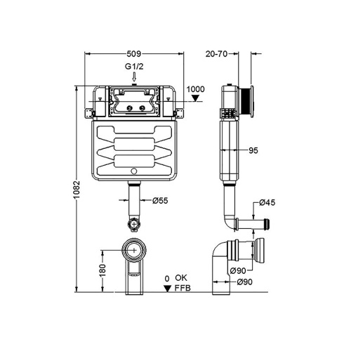 Бачок скрытого монтажа Aquatek INS-0000019 - фото 5