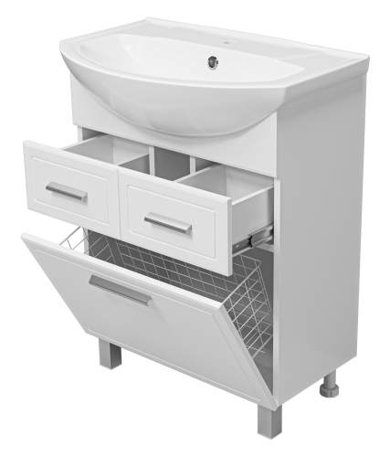 Тумба под раковину Misty Стелла Э-Сте01065-01К2Я 61х33х70 напольная - фото 4