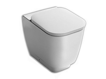 Чаша унитаза приставная Hatria FUSION 48 YXZK01 цвет белый без сиденья душевой смыв