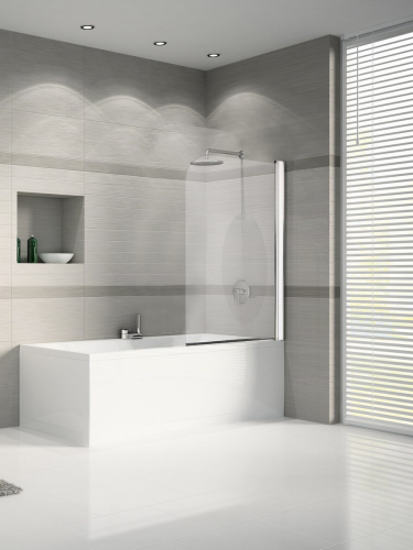 Душевая шторка на ванну River BAIKAL 10000001616 75х130 стекло прозрачное профиль хром глянцевый ориентация универсальная - фото 4