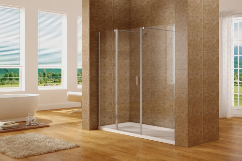 Душевая дверь Aquanet Cinetic AE12-N-120H190U-CT + AE12-F-90H190U-CT 207х190 стекло прозрачное профиль хром глянцевый - фото 2