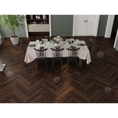 Ламинат Alpine Floor Herringbone 12 LF105-14 Дуб Абруццо толщина 1.2 см 34 класс 600х100 - фото 3