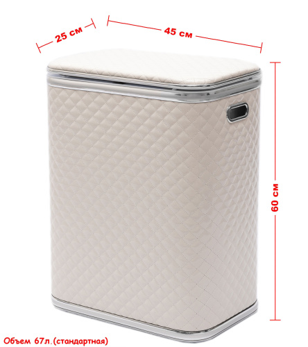 Корзина для белья Geralis Ромб SWH-B - фото 4