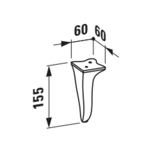 Ножки для тумбы Laufen New Classic 4.0607.4.085.631.1 - фото 2