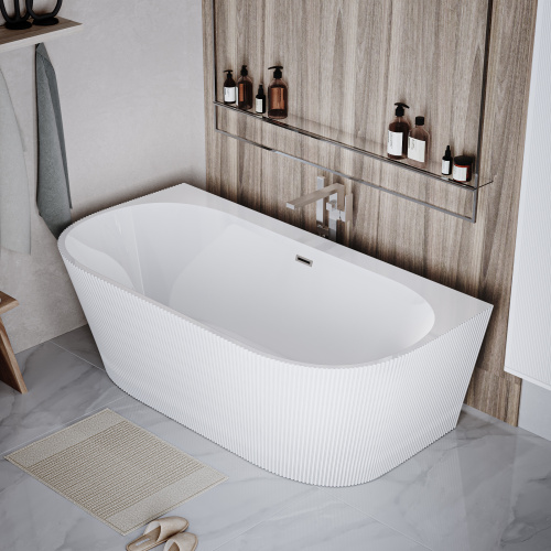 Ванна акриловая Grossman Cristal GR-17071 170х80 отдельностоящая овальная с каркасом - фото 5