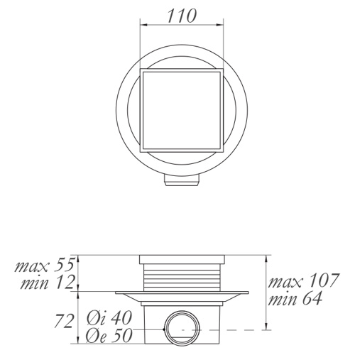 Душевой трап Migliore 24892 вровень с полом - фото 2