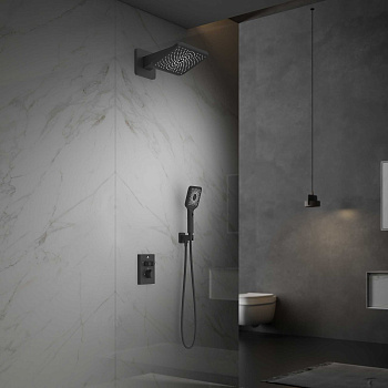 Душевая система Vincea Inspire VSFW-3I21MT4MB встраиваемая в стену с термостатом