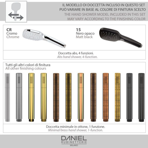 Смеситель для ванны Daniel Tiara TA610-14 настенный белый матовый - фото 2