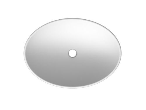 Раковина из сантехнического фаянса Scarabeo Thin-Line 8045 60х50 накладная цвет белый 1 отверстие под смеситель