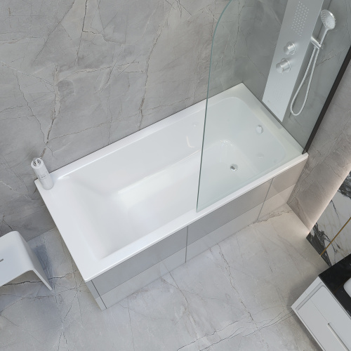 Ванна из литьевго мрамора Taliente Egoista EG2317075-1 170х75 пристенная прямоугольная - фото 4