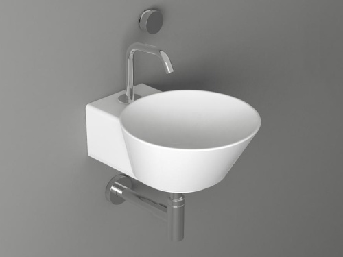 Раковина из санфаянса Simas WA 05 34х43 подвесная цвет белый - фото 2