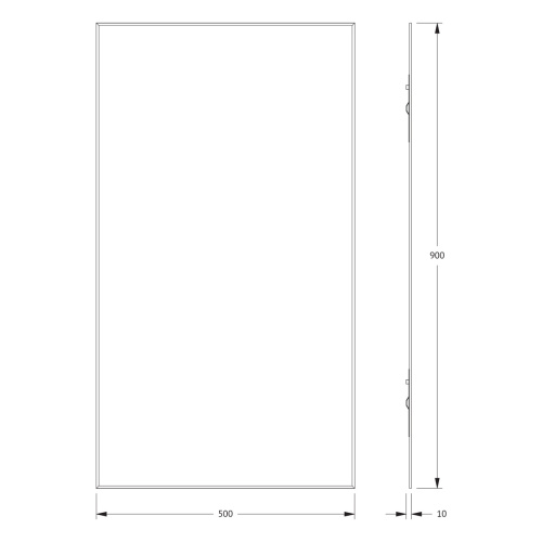 Зеркало в ванную Evoform Standard BY 0224 50х90 цвет хром - фото 2