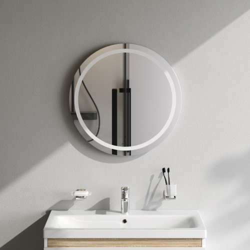 Зеркало в ванную Am.Pm X-Joy M85AMOX0801WG 77х77 цвет серебро - фото 3