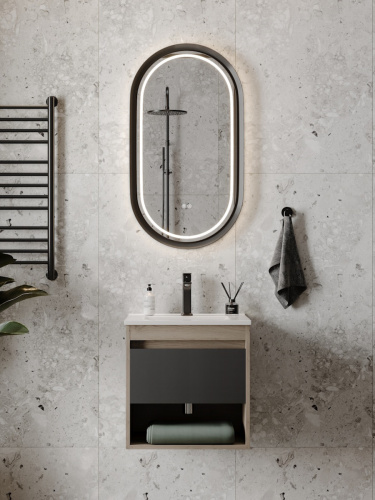 Раковина из сантехнического фарфора Teymi Ritta T51000 51х47 встраиваемая цвет белый 1 отверстие под смеситель - фото 4