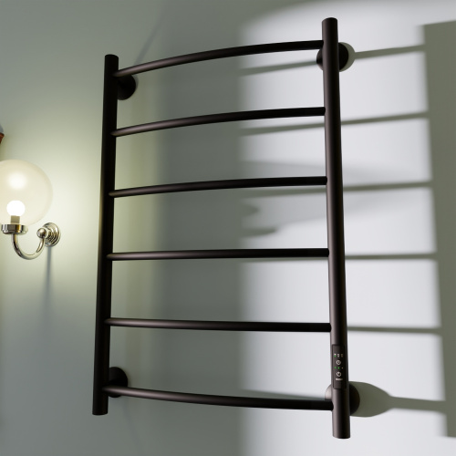 Полотенцесушитель Маргроид Вид 4 04-8050-1049-9005R 53х80 электрический черный матовый - фото 2