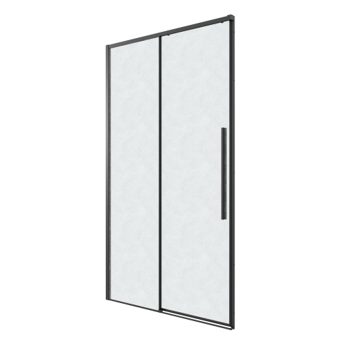 Душевая дверь Grossman Galaxy 1/2.K33.01.80L.21.02 80х195 стекло шиншилла профиль черный матовый - фото 2