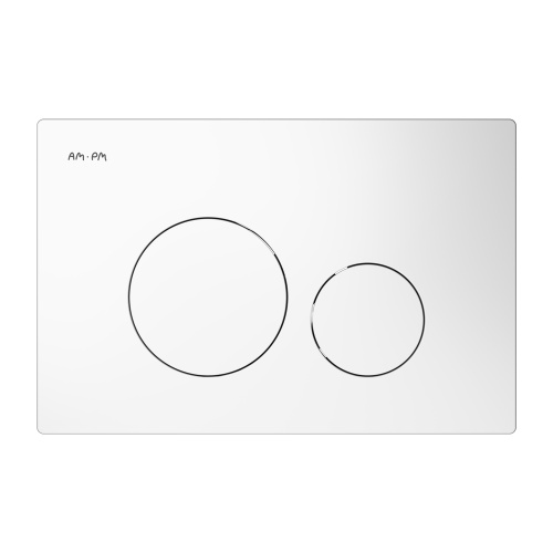 Клавиша смыва пневматическая Am.Pm Pro L I049001 цвет белый глянцевый