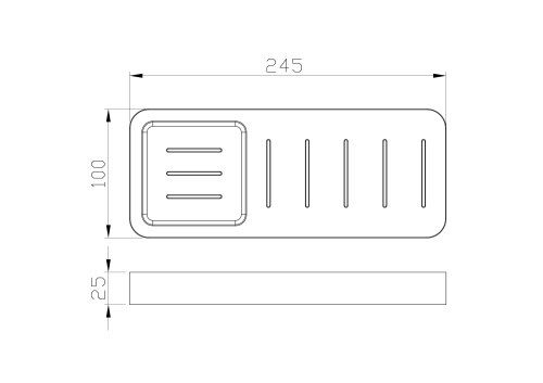Мыльница с держателем Wonzon & Woghand Lotte WW-8332-BG - фото 2