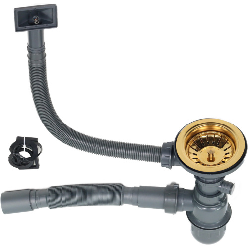 Кухонная мойка Melana ProfLine D6045HG золото 60х45 цвет золото поверхность матовая - фото 3