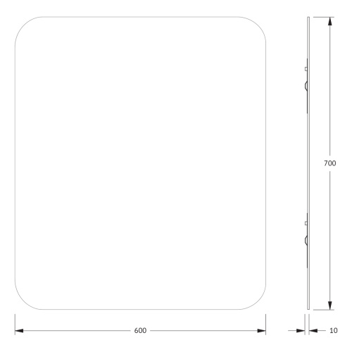Зеркало в ванную Evoform Primary BY 0113 60х70 цвет хром - фото 2