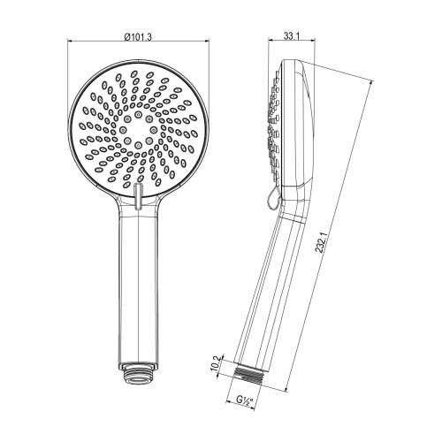 Лейка ручного душа LeMark LM8150C хром - фото 2