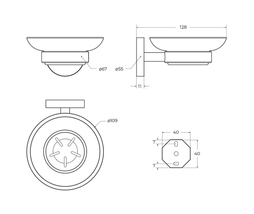 Мыльница CEZARES RELAX RELAX-SODS-NOP - фото 2