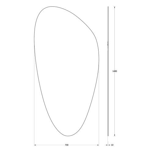Зеркало в ванную Evoform Primary BY 0120 70х140 - фото 2