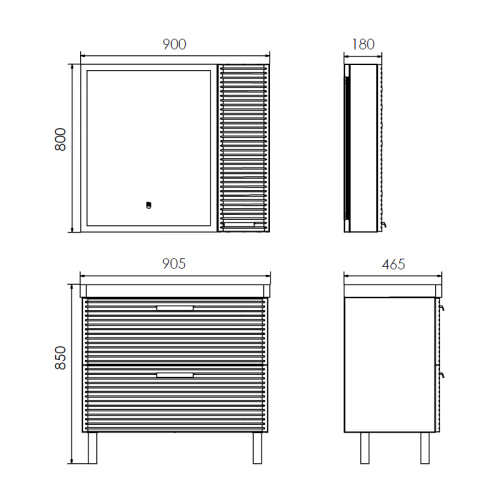 Тумба с раковиной Comforty Танжер 00-00019535CF 91х47х85 напольная цвет белый - фото 2