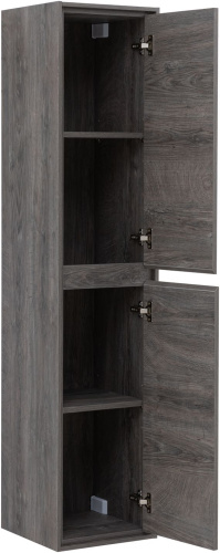 Шкаф-пенал Aquanet Милан 00336387 35х35х160 подвесной цвет темное дерево - фото 2