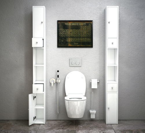 Шкаф-пенал Corozo Энри SD-00000582 20х28х200 цвет белый - фото 4