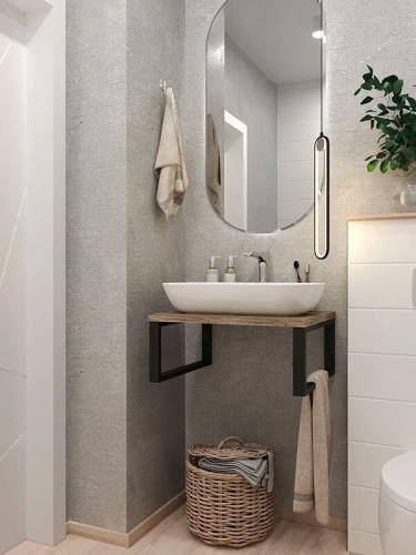 Столешница 1MarKa Grunge Loft Ц0000001583 60х48 накладная цвет дуб намибия - фото 4