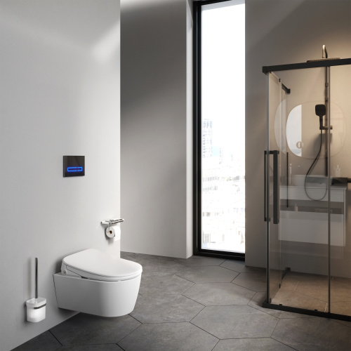 Унитаз подвесной Am.Pm Func C8F1702SC белый с сиденьем микролифт безободковый каскадный смыв - фото 5