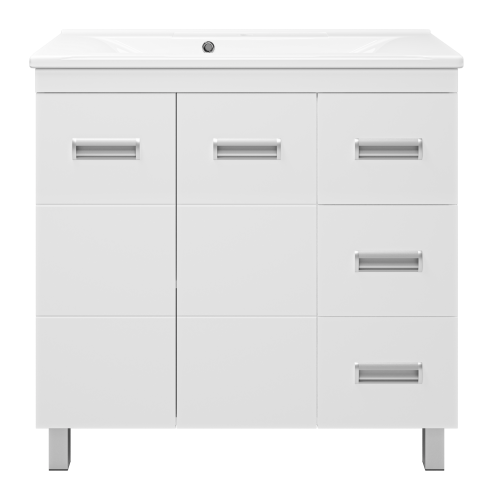 Тумба под раковину Misty Селена П-Сел01090-01Пр3Я 88х43х72 напольная - фото 2